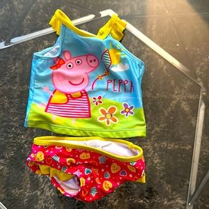 Peppa Pig 2T two piece swimsuit
